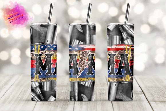20oz Skinny American Mama Tumbler