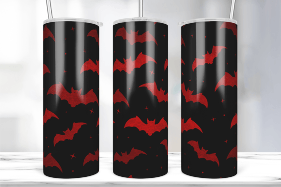 Bat Halloween Seamless Tumbler Wrap