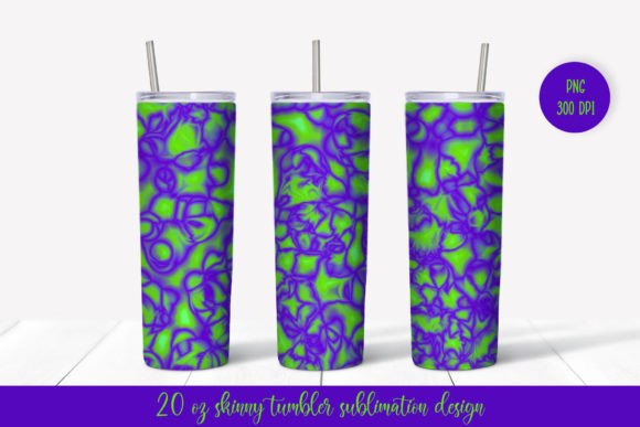 Bright Abstract Tumbler Wrap Sublimation