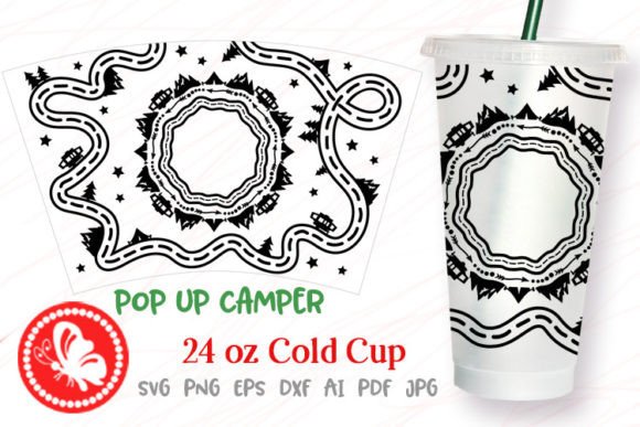 Camp Pop Up 24 OZ Cold Cup Wrap Tumbler