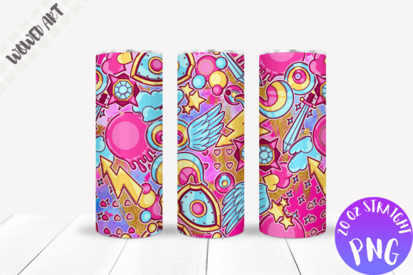 Cute Pattern 20 Oz Skinny Tumbler Wrap
