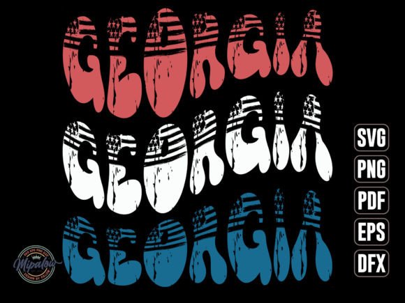 Georgia State Vintage SVG Sublimation