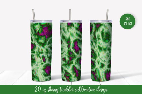 Green Magenta Tumbler Wrap Sublimation