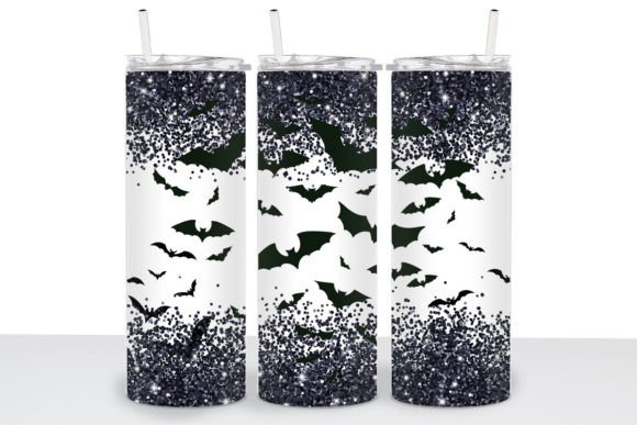 Halloween Bats 20oz Skinny Tumbler Wrap