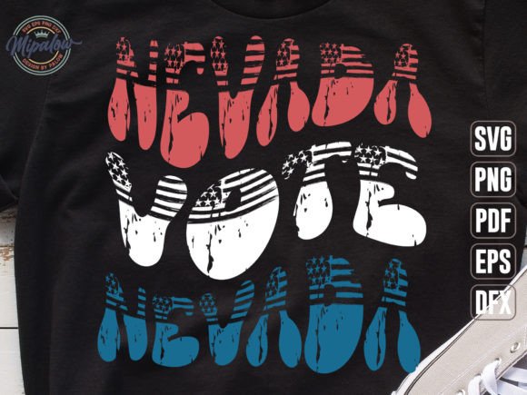 Nevada Vote State Vintage SVG Sublimatio