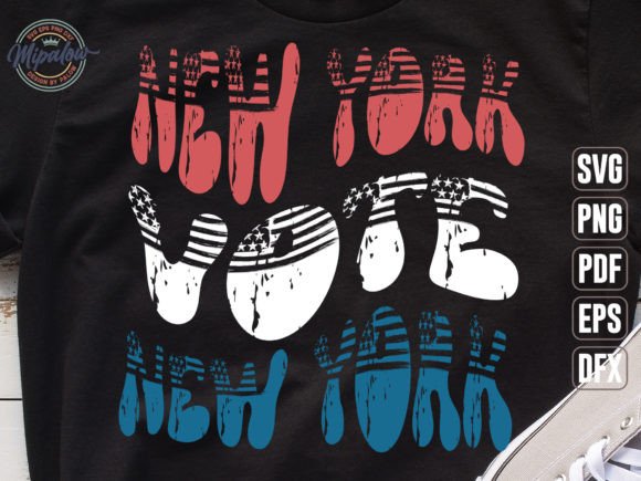 New York Vote State Vintage SVG Sublimat