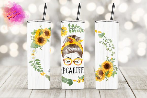 PCALIFE Tumbler 20oz Skinny Tumbler