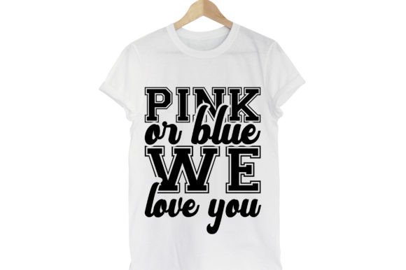 Pregnancy SVG Design, Pink or Blue We