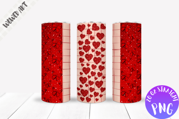 Red Heart 20 Oz Skinny Tumbler Wrap