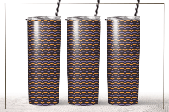 Retro Groovy Warped 20 Oz Skinny Tumbler