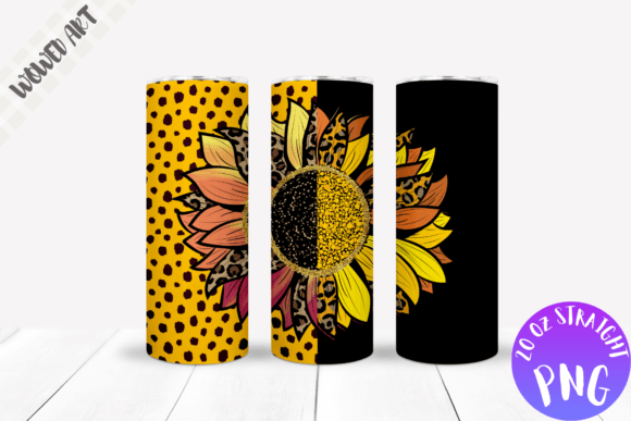 Sun Flower 20 Oz Skinny Tumbler Wrap