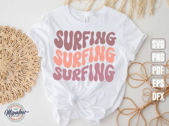 Surfing SVG, Wavy Text