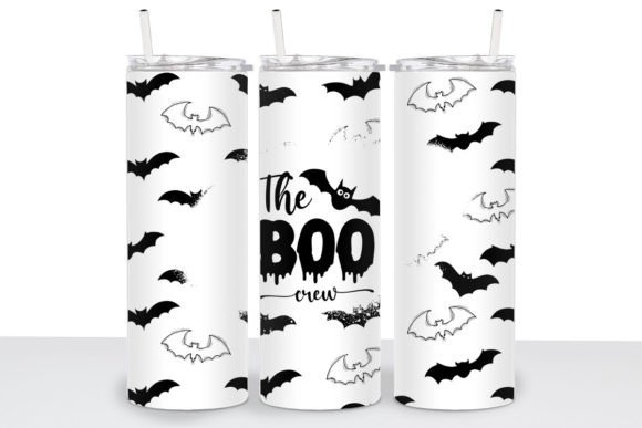 The Boo Crew Skinny Tumbler Wrap PNG