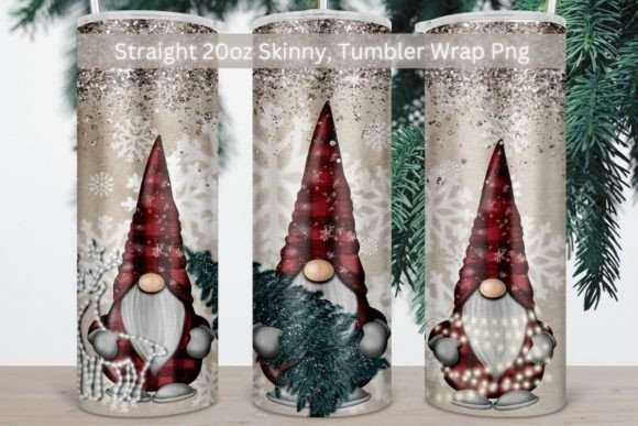 Three Gnomes Tumbler PNG Digital