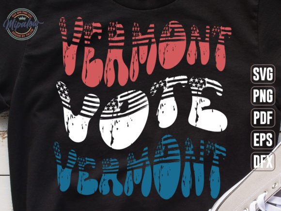 Vermont Vote State Vintage SVG Sublimati
