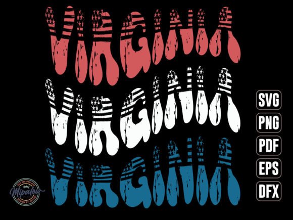 Virginia State Vintage SVG Sublimation