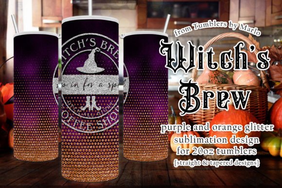 Witch’s Brew 20oz Glitter Tumbler Wrap