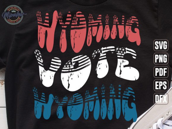 Wyoming Vote State Vintage SVG Sublimati